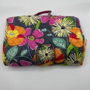 Vera Bradley Quilted Floral Fold Up Changing Pad‎ Diaper Clutch Travel